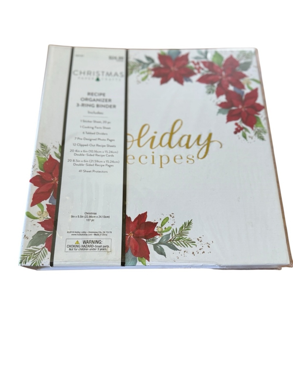 Holiday Recipe Binder Cookbook 3 Ring Binder With Tab Dividers Recipe Cards